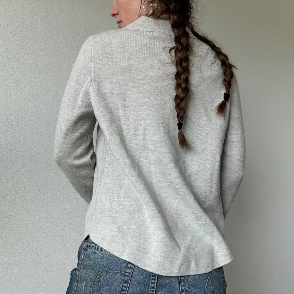 Banana republic sweater shirt jacket merino wool